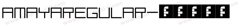 AmayaRegular字体转换