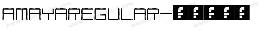AmayaRegular字体转换
