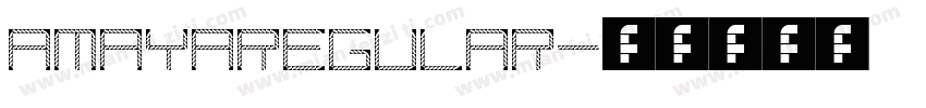 AmayaRegular字体转换