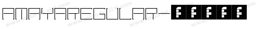 AmayaRegular字体转换
