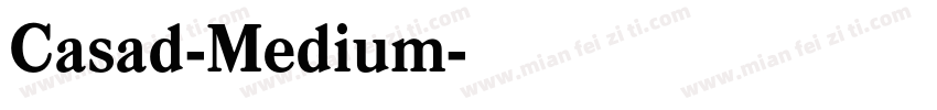 Casad-Medium字体转换
