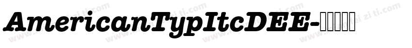 AmericanTypItcDEE字体转换