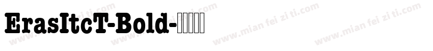 ErasItcT-Bold字体转换