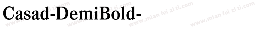 Casad-DemiBold字体转换