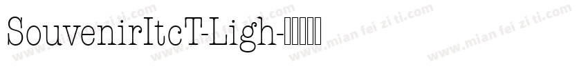 SouvenirItcT-Ligh字体转换