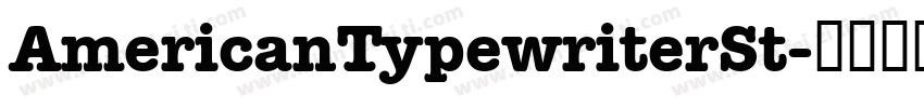 AmericanTypewriterSt字体转换