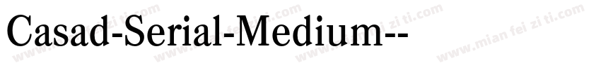 Casad-Serial-Medium-字体转换