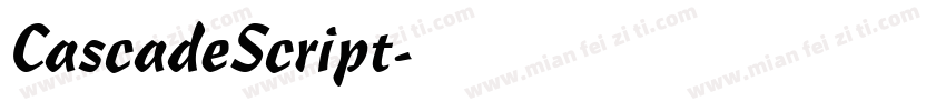 CascadeScript字体转换