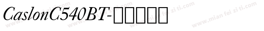 CaslonC540BT字体转换