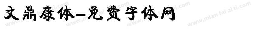 文鼎康体字体转换
