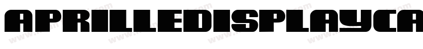 AprilleDisplayCapsSSK字体转换