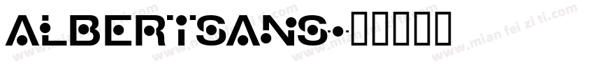 albertsans字体转换