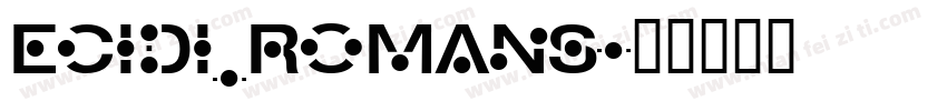ecidi_romans字体转换