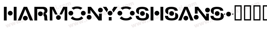 harmonyoshsans字体转换
