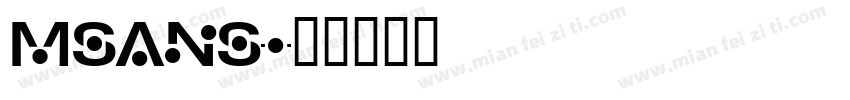 msans字体转换