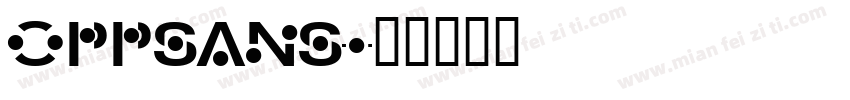 oppsans字体转换