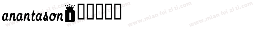 Anantason字体转换