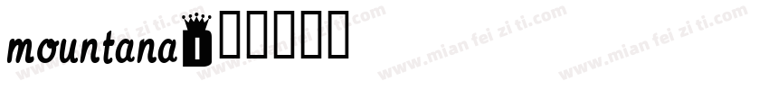 Mountana字体转换