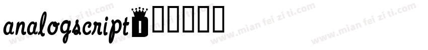 analogscript字体转换