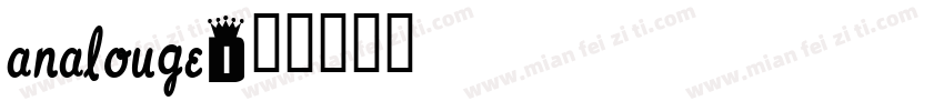 analouge字体转换