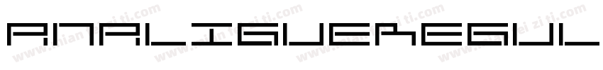 ANALIGUEREGULAR字体转换