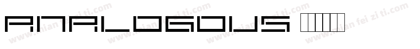 Analogous字体转换