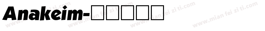 Anakeim字体转换