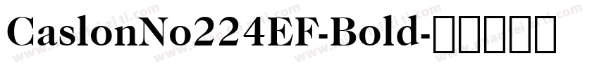 CaslonNo224EF-Bold字体转换