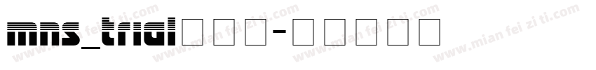 MNS_TRIAL转换器字体转换