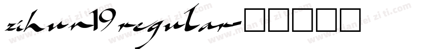 zihun19regular字体转换