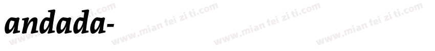 andada字体转换