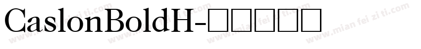 CaslonBoldH字体转换