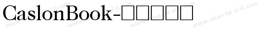 CaslonBook字体转换