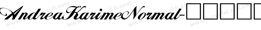 AndreaKarimeNormal字体转换