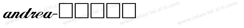 andrea字体转换