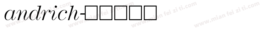 andrich字体转换