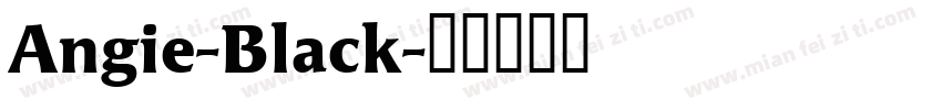Angie-Black字体转换