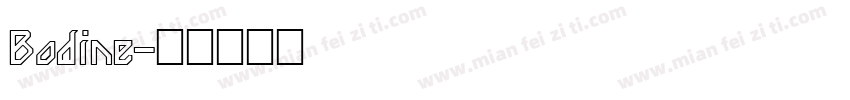 Bodine字体转换