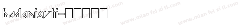 bodonisvti字体转换