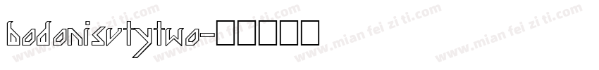 bodonisvtytwo字体转换