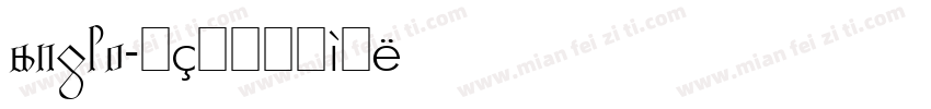 anglo字体转换