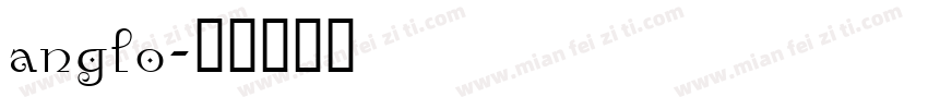 anglo字体转换