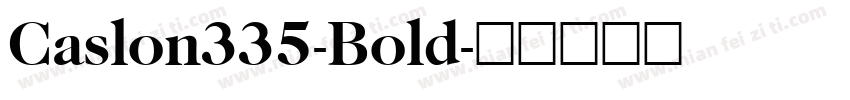Caslon335-Bold字体转换