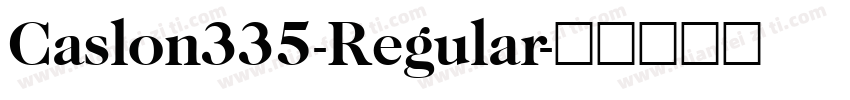 Caslon335-Regular字体转换