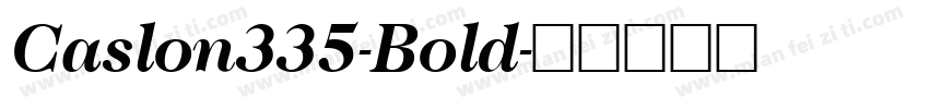 Caslon335-Bold字体转换