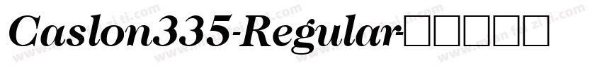 Caslon335-Regular字体转换