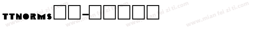 ttnorms字体字体转换