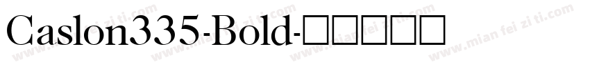 Caslon335-Bold字体转换