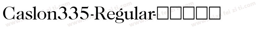 Caslon335-Regular字体转换