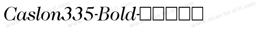 Caslon335-Bold字体转换